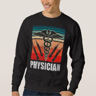 Medicinsk läkare Doktor Student Md Lång Ärmad Tröja