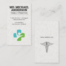 Medicinsk Logotyp | Affärskort för medicinsk symbo Visitkort