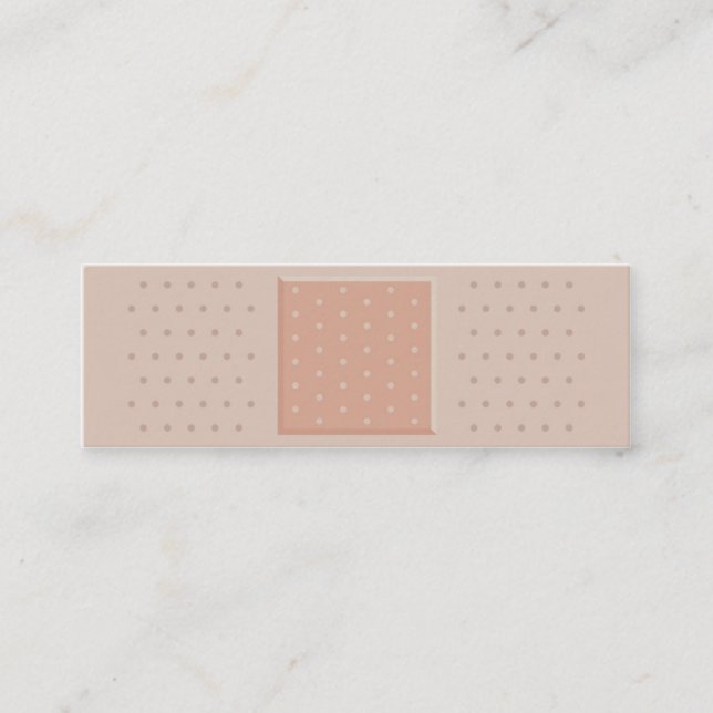 Medicinsk mager visitkort för plåstermurbruk (Framsida)