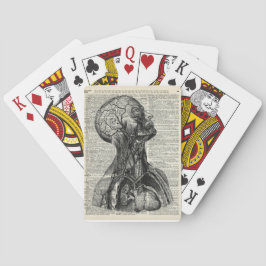 Medicinsk människaanatomi spel kort