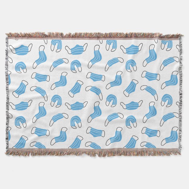 Medicinsk mask mönster filt (Framsidan)