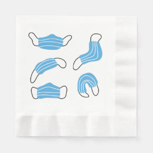Medicinsk mask mönster pappersservett