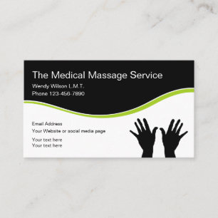 Medicinsk massage för Zen Visitkort