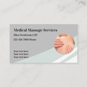 Medicinsk massage Services Modern Visitkort