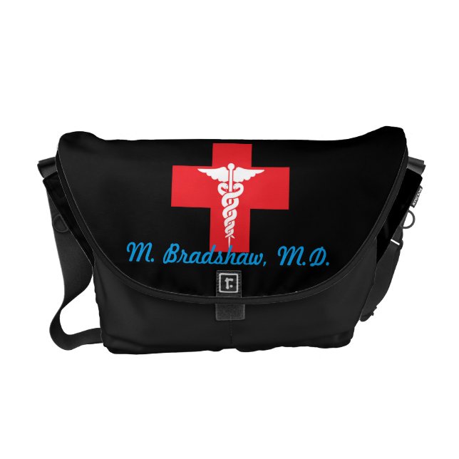 Medicinsk medelmessenger bag för personlig kurir väska (Framsidan)