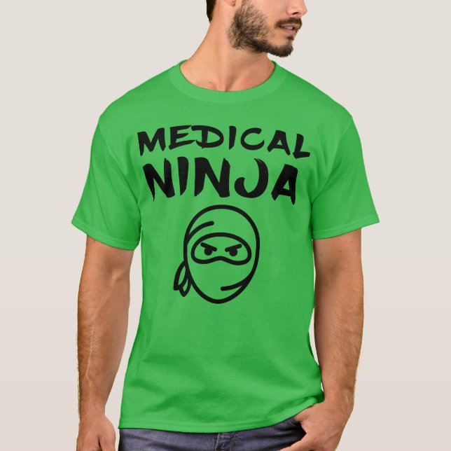 Medicinsk Ninja Rolig Framtid Ny Läkare Medicin Pr T Shirt (Framsida)