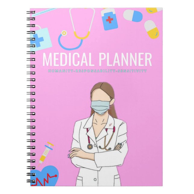 Medicinsk planering | Daglig planering l Anteckningsbok (Framsidan)