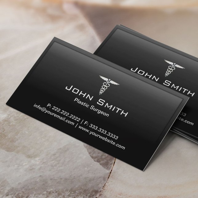 Medicinsk plastkirurg i Svarta Gräns Visitkort (Skapare uppladdad)