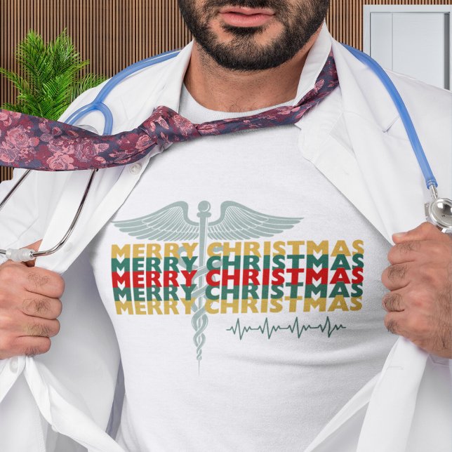 Medicinsk Professionell God jul T Shirt (Available in different apparel types, colors, etc. )