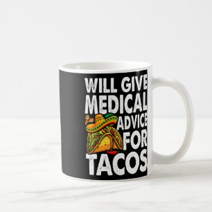 Medicinsk rådgivning till Tacos, mexikanska Cinco Kaffemugg