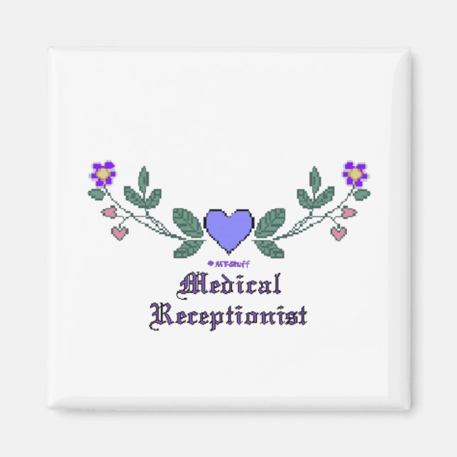 Medicinsk receptionist CS Skriv ut Magnet (Framsidan)