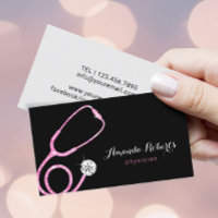 Medicinsk Rosa Glitter Stethoscope Doktor