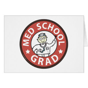 Medicinsk School Grad (Male) Hälsningskort