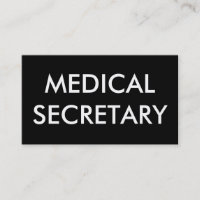 medicinsk sekreterare
