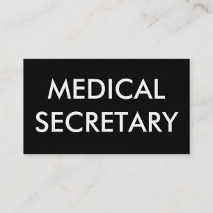 medicinsk sekreterare visitkort
