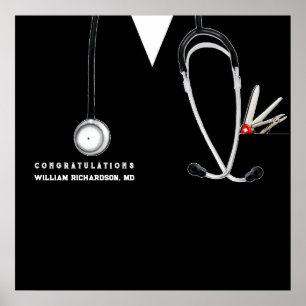 Medicinsk Skolgraduation Poster