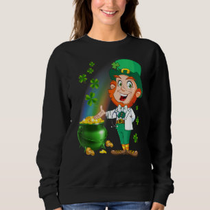 Medicinsk skorpa, övre stetoskop vid Leprechaun T Shirt