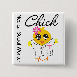 Medicinsk socialarbetarechick knapp