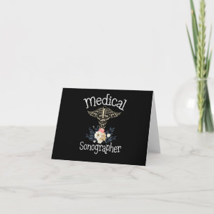 Medicinsk Sonographer Cute Sonography Gift Kort