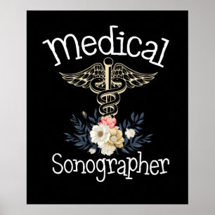 Medicinsk Sonographer Cute Sonography Gift Poster
