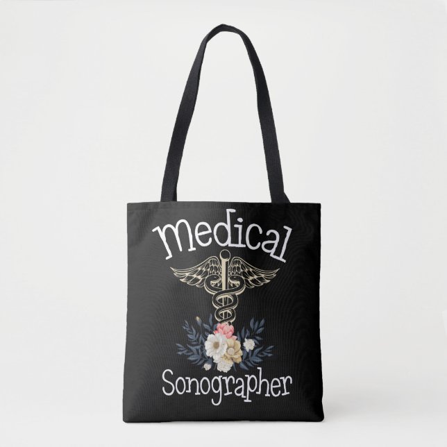 Medicinsk Sonographer Cute Sonography Gift Tygkasse (Framsida)