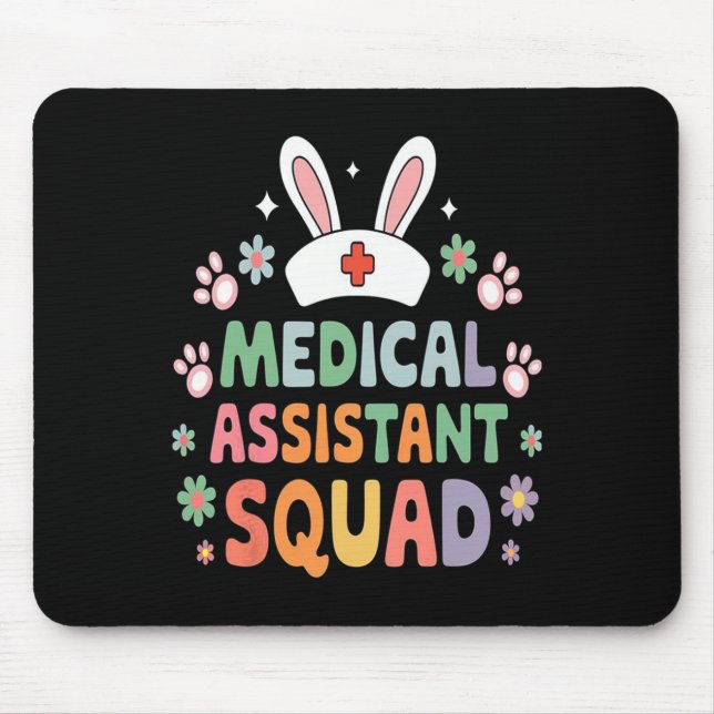 Medicinsk stant Squad Påskhare Costume Eggs Musmatta (Framsidan)