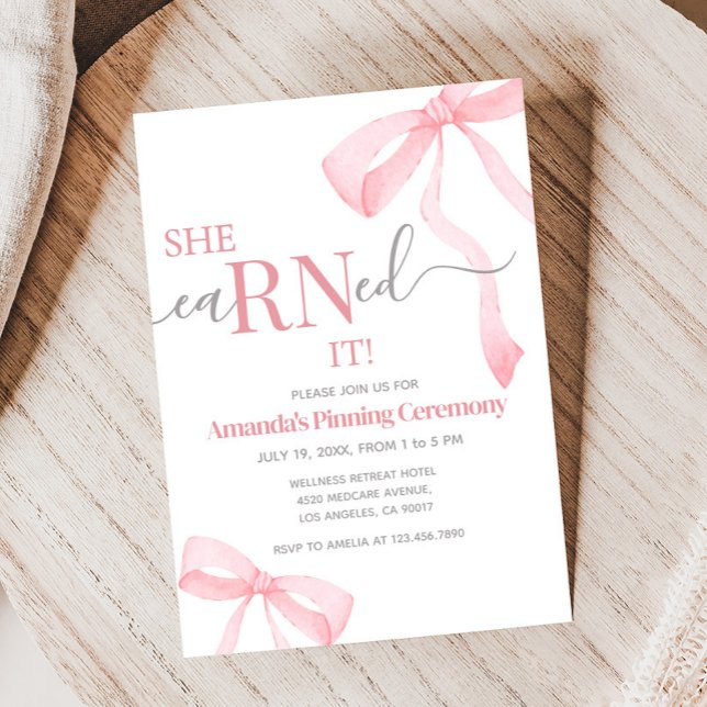 Medicinsk Studentfest för Nurse RN Pinning Inbjudningar (Nursing Medical RN Pinning Graduation Party)