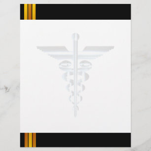 Medicinsk symbol Asclepius Caduceus vattenstämpel 