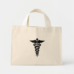 Medicinsk symbol Caduceus Mini Tygkasse