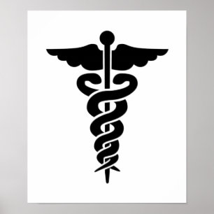 Medicinsk symbol poster