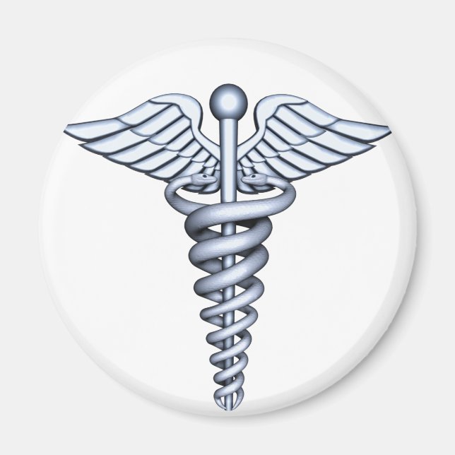 Medicinsk symbol Silver Magnet (Framsidan)