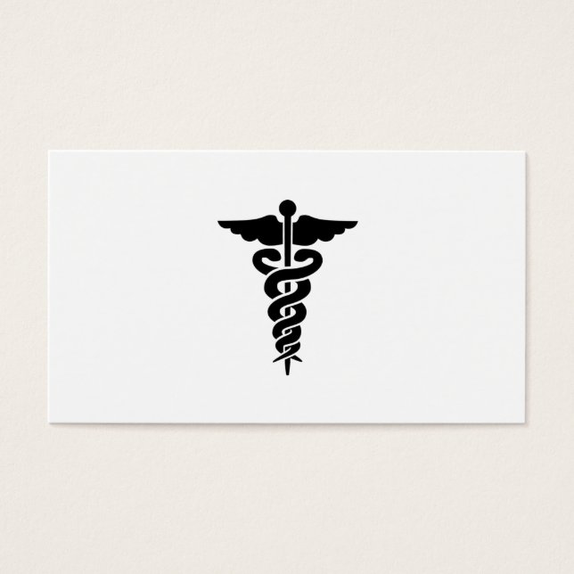 Medicinsk symbol visitkort (Framsidan)