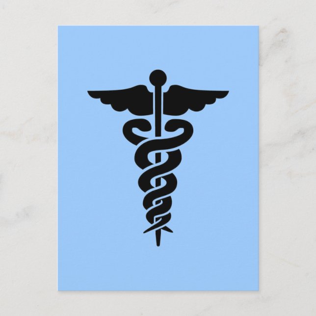 Medicinsk symbol vykort (Framsida)