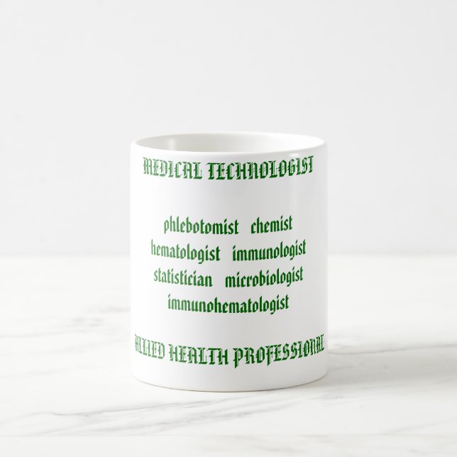 MEDICINSK TECHNOLOGISTphlebotomist   chemisthemat. Kaffemugg (Center)
