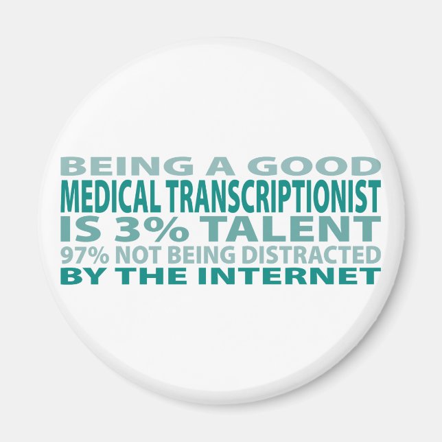 Medicinsk transkriptionist 3% talent magnet (Framsidan)