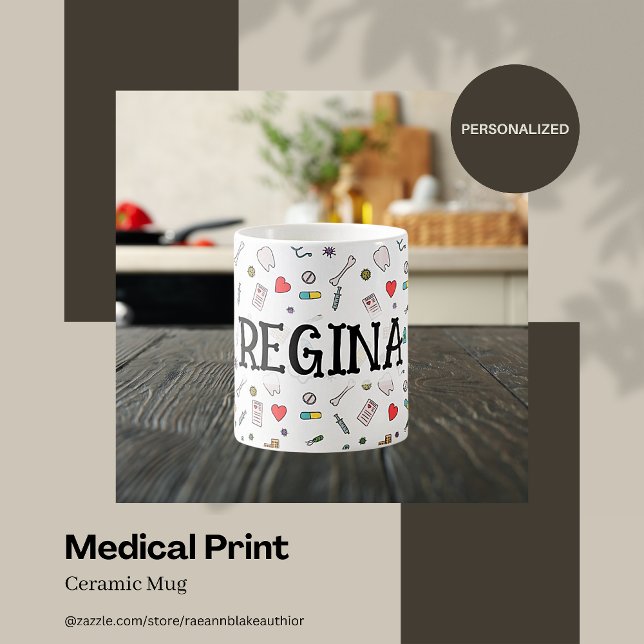 Medicinsk tryckt keramikkopp kaffemugg (Skapare uppladdad)