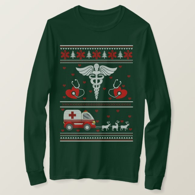 Medicinsk ugly Helgdag Sweater T Shirt (Design framsida)