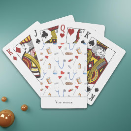 Medicinsk utrustning med mönster i Personligen Dok Casinokort
