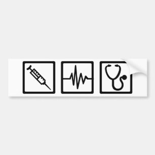 Medicinsk utrustningstetoskopinjektionsspruta bildekal