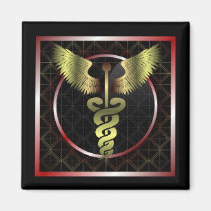 Medicinsk vård- magnet för Caduceus
