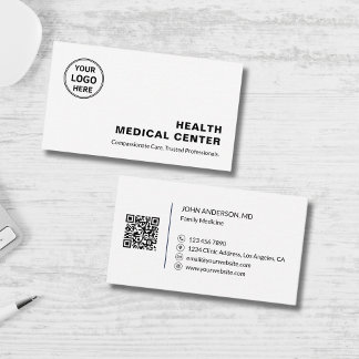 Medicinsk vårdklinik Läkare Professionell Visitkort