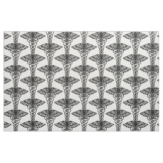 Medicinsk vävnad. Hermespersonal - symbol läkare Tyg