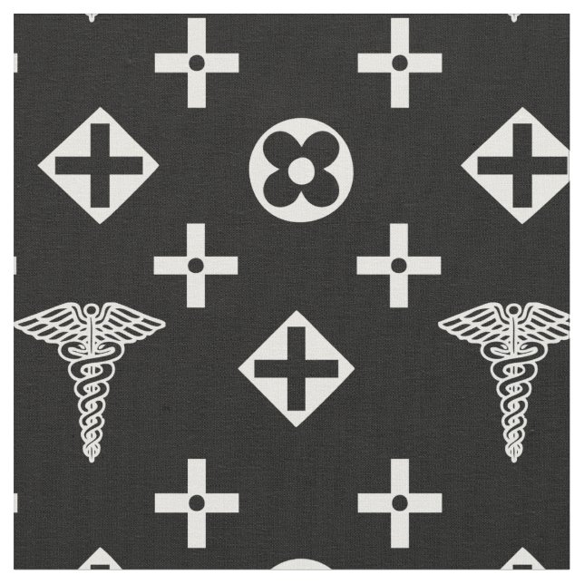 Medicinsk vävnad. Läkare logotyp Tyg (Närbild)