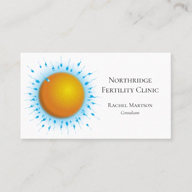 Medicinsk vetenskap fertilitets familjeklinik visitkort (Framsida)