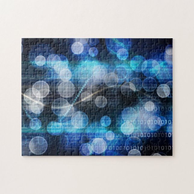 Medicinsk vetenskap för DNA och Biotech kemigener Pussel (Horisontell)