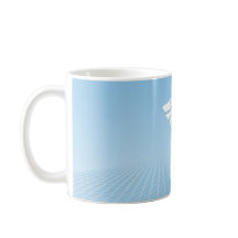 Medicinsk vit 3D Caduceus Blue Design