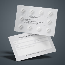 Medicinsk Vit Ren Tablettbox Piller Professionell Tidsbeställning Kort