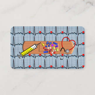Medicinska Affärskort EKG-remsor Visitkort