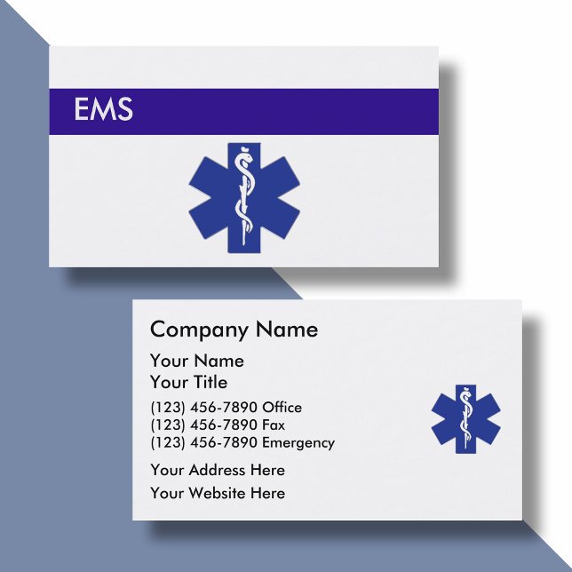 Medicinska Affärskort EMS Visitkort (Skapare uppladdad)