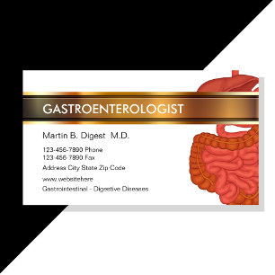 Medicinska Affärskort vid gastroenterologi Visitkort